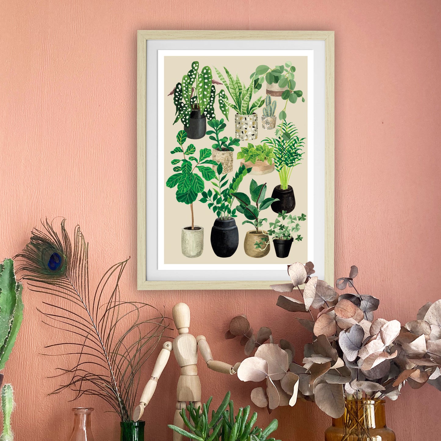 Affiche Amour de plantes - craie