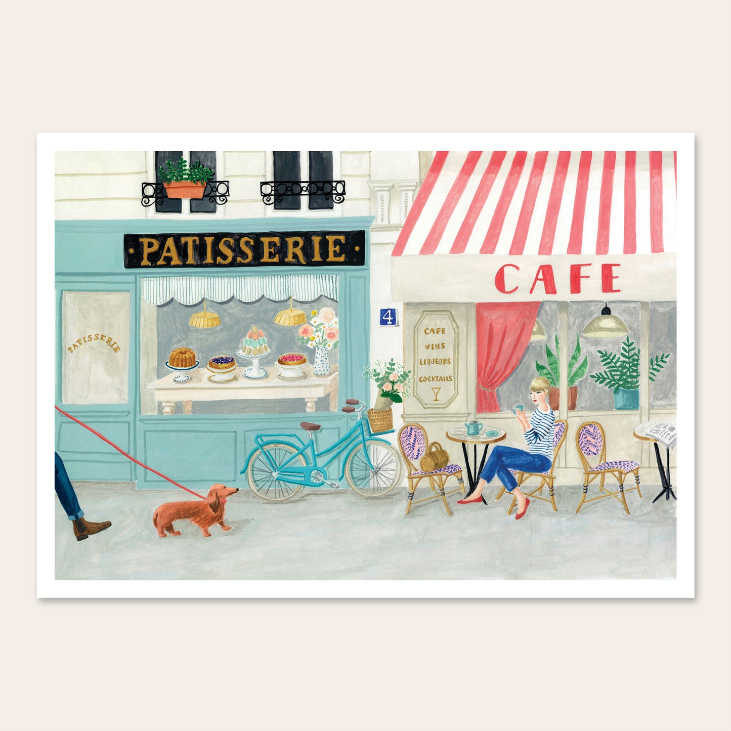 French Coffee Poster