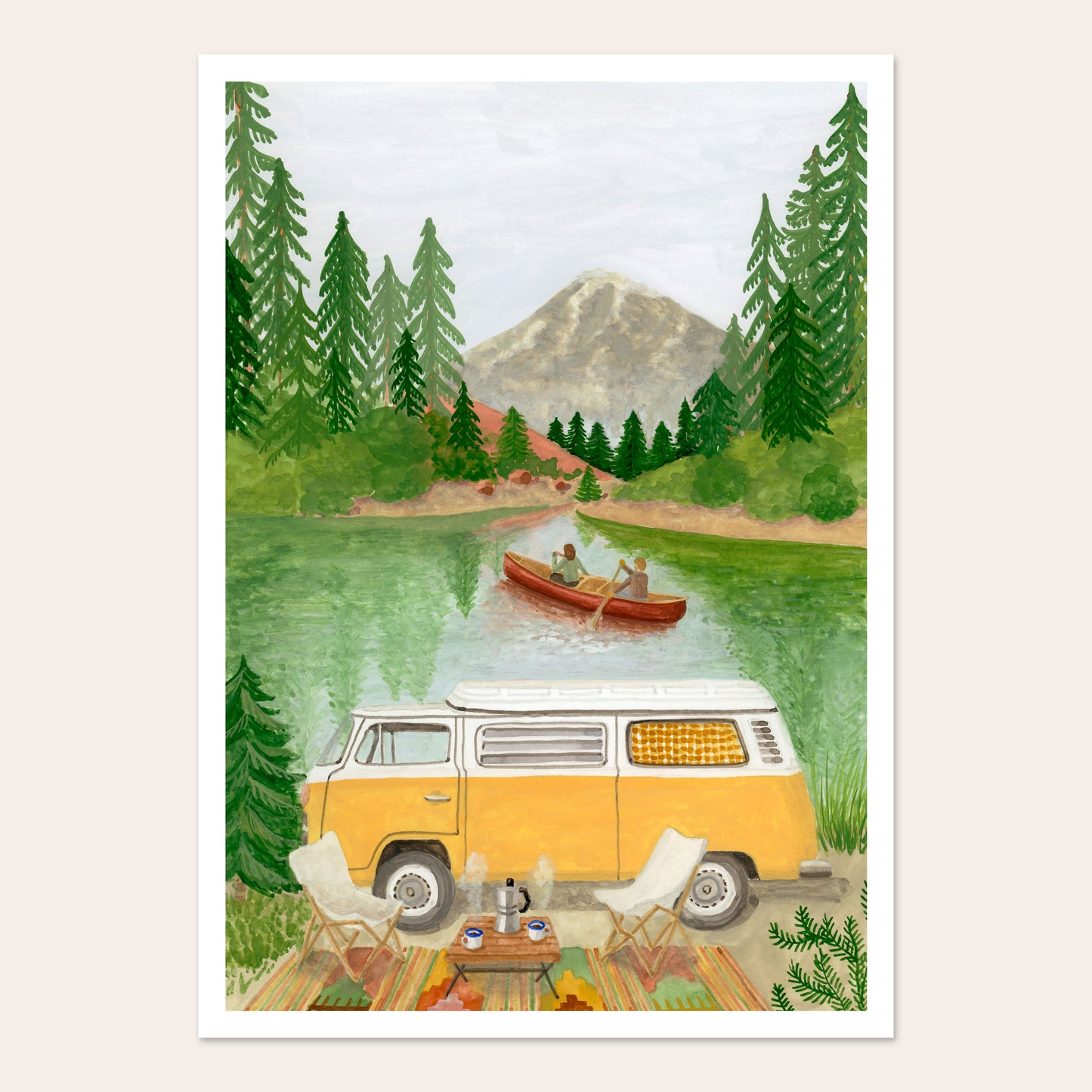 Affiche Canoë