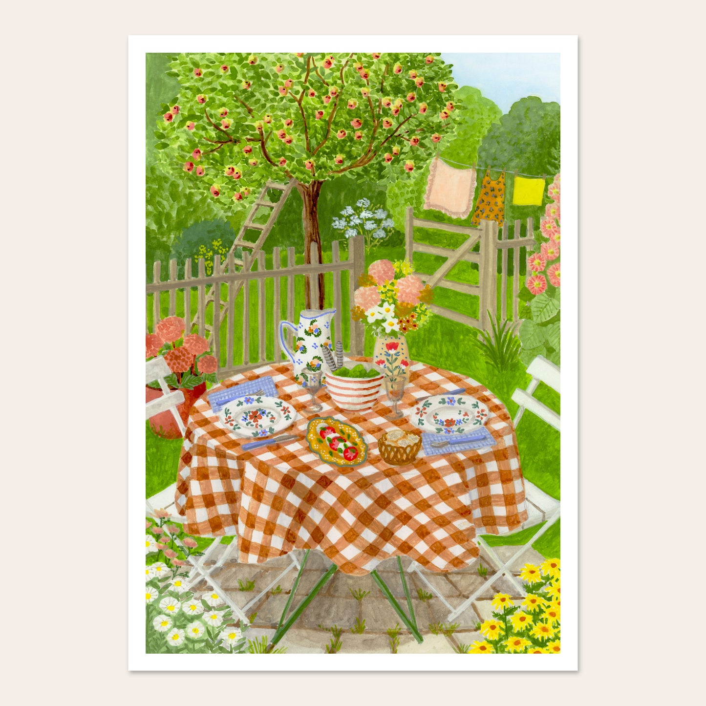 Affiche Déjeuner au jardin