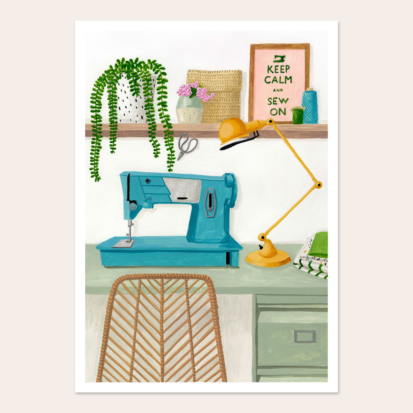 Affiche Keep calm and sew