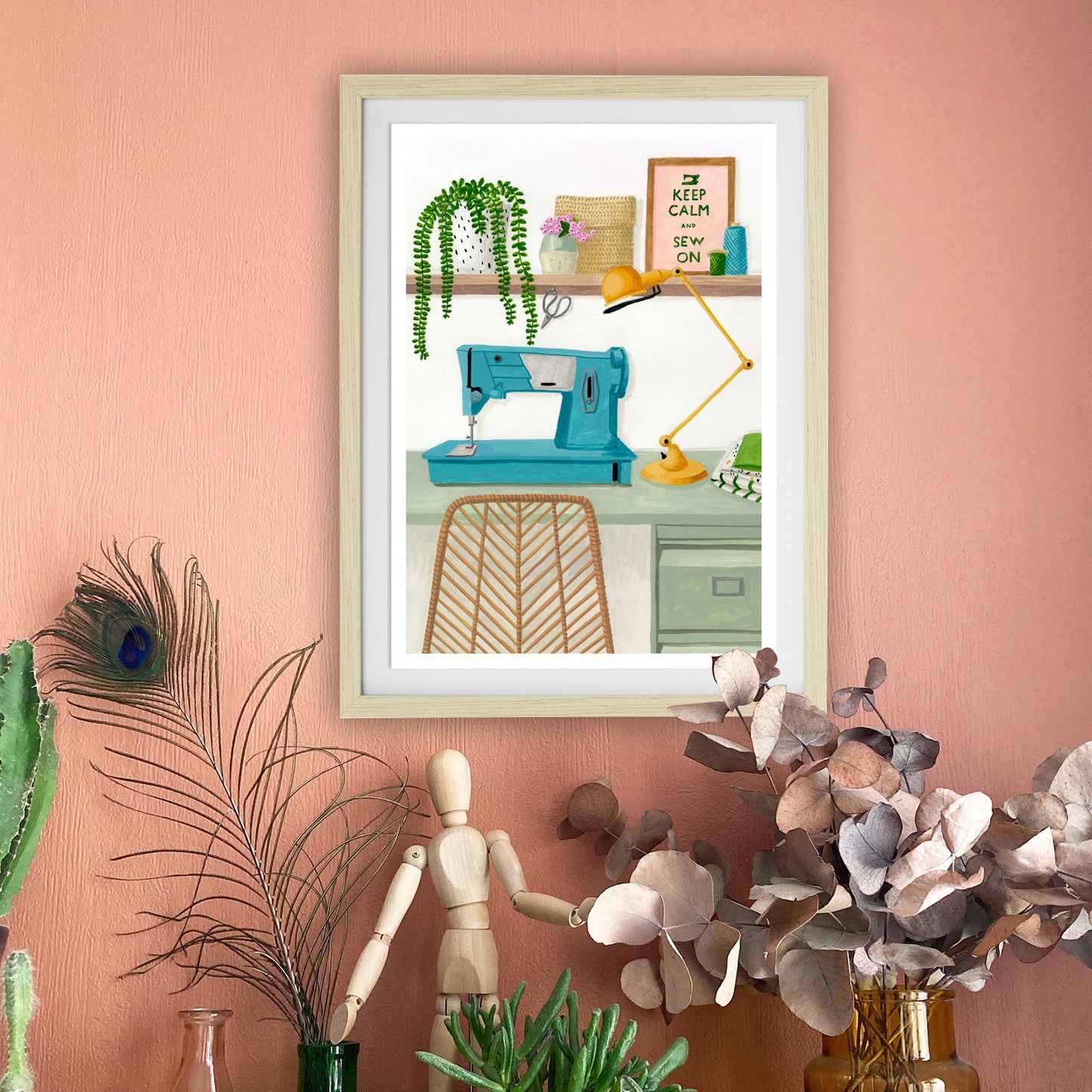 Affiche Keep calm and sew