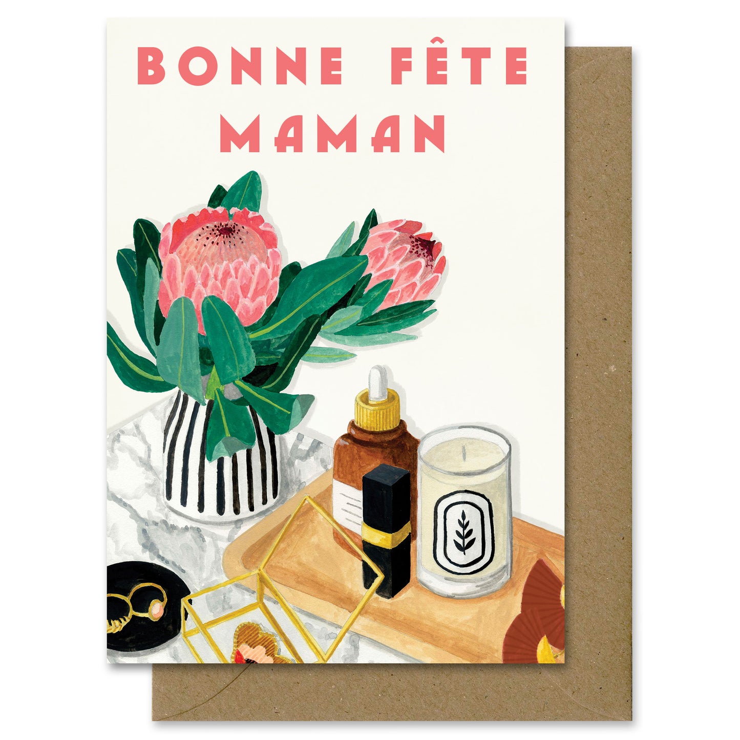 Carte Bonne fête maman Boudoir
