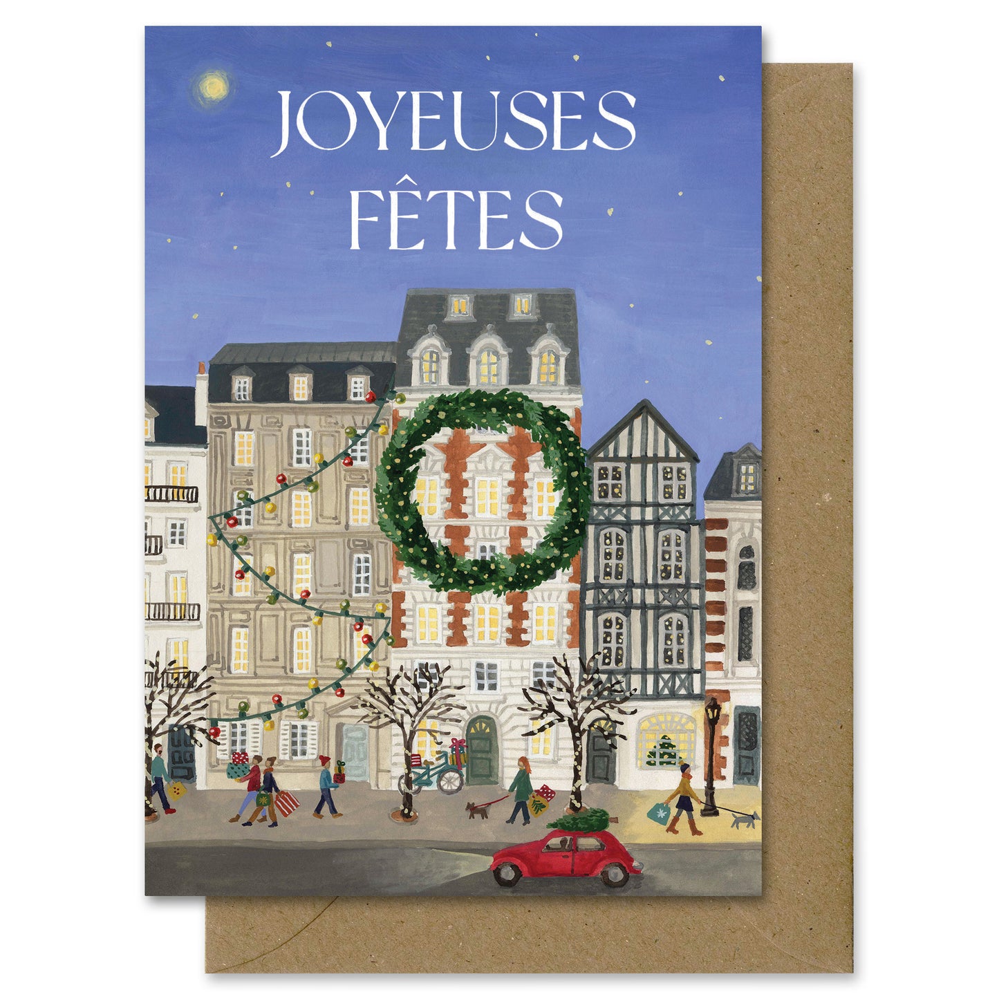 Season's greetings card Fox