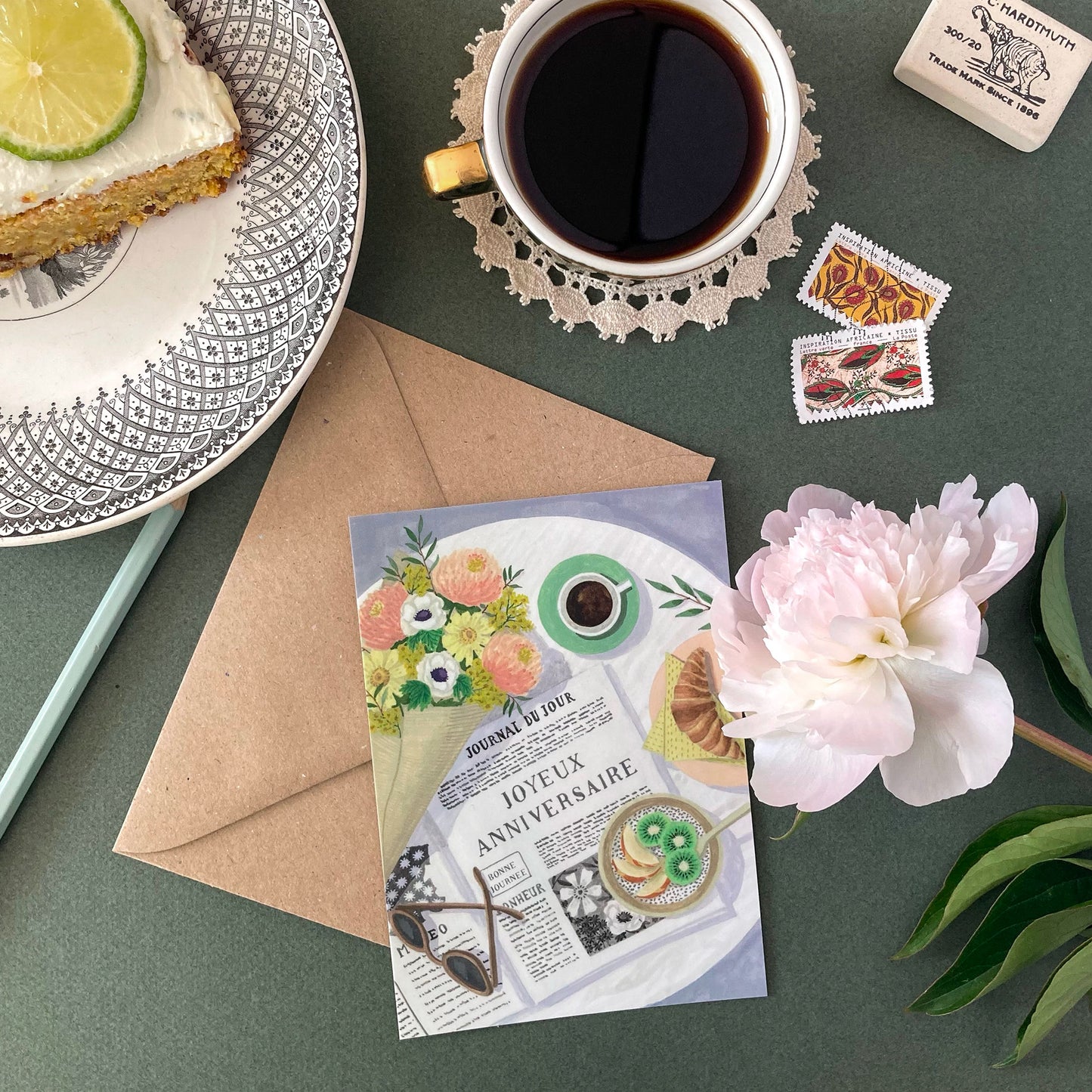 Birthday newspaper card