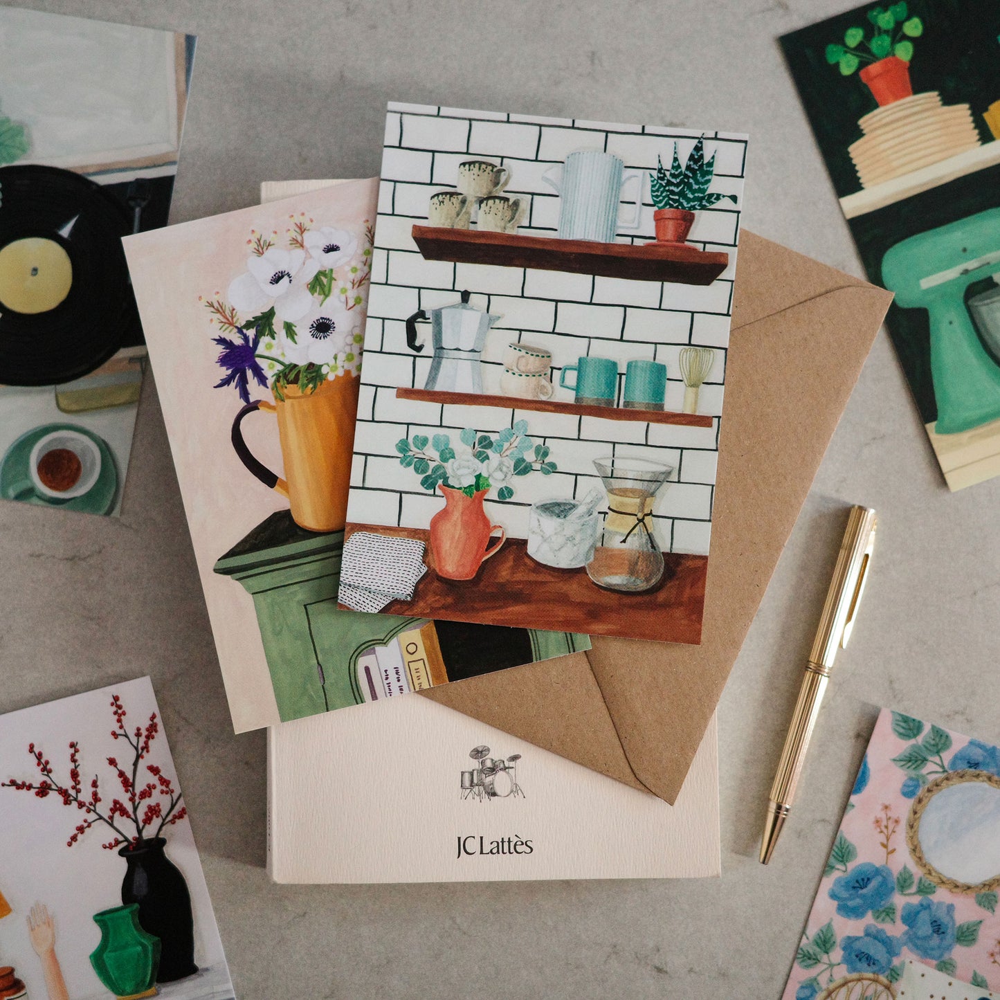 Carte postale Barista