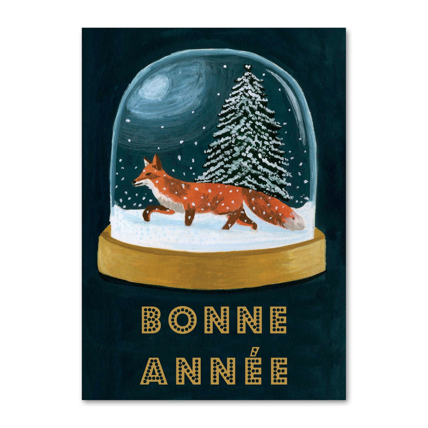 Carte Bonne Année Renard