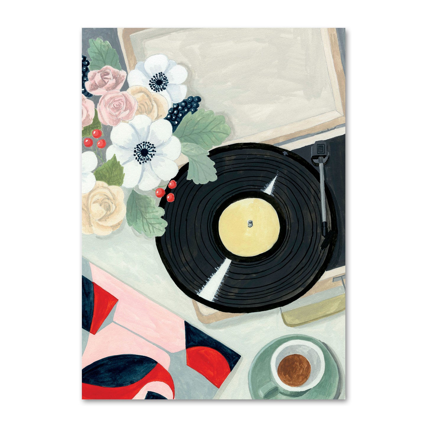Carte postale Café musical