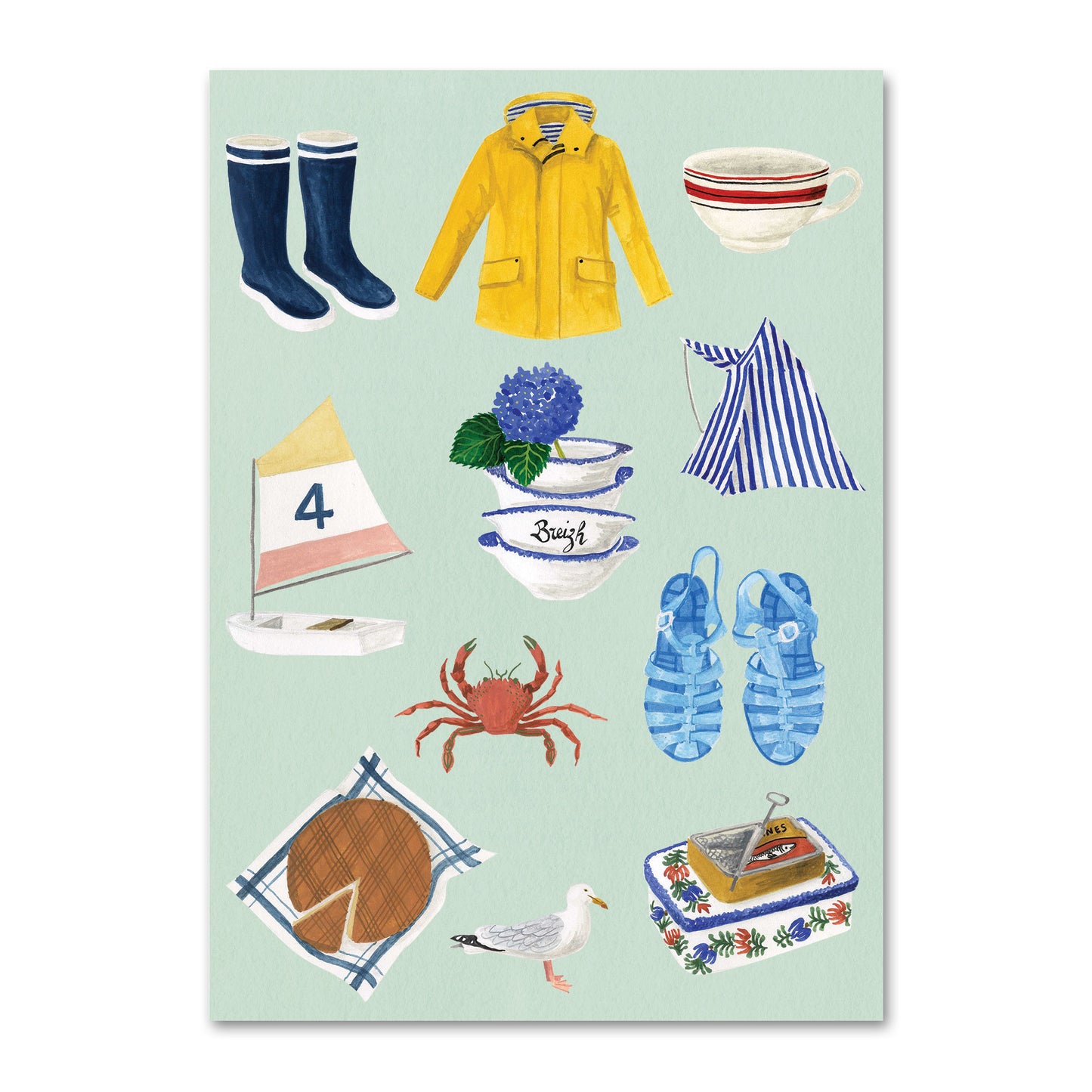 Breton summer postcard