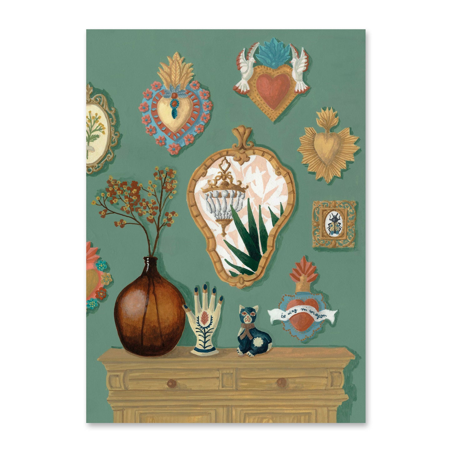Ex-votos postcard