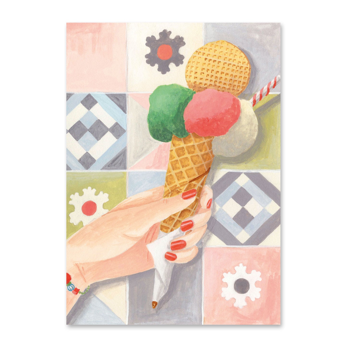 Carte postale Gelato