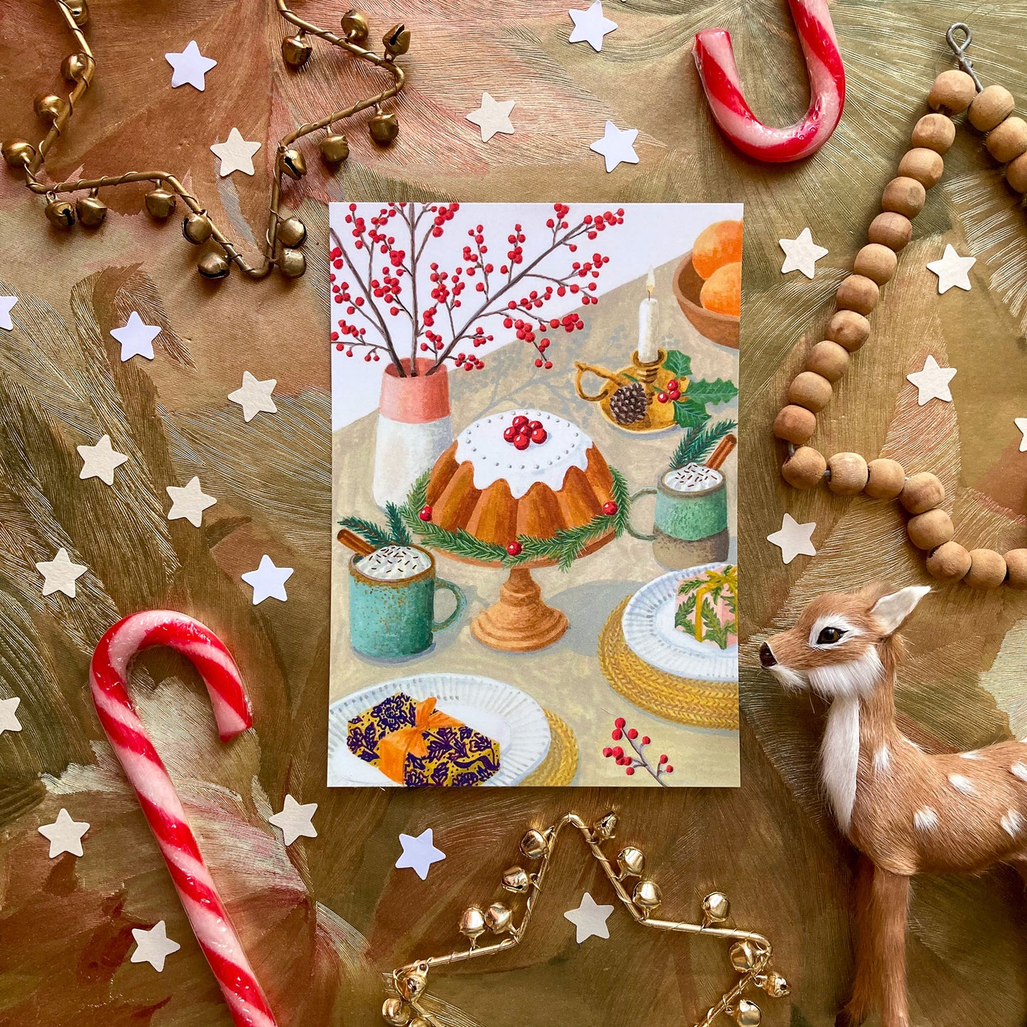 Carte postale Goûter de Noël