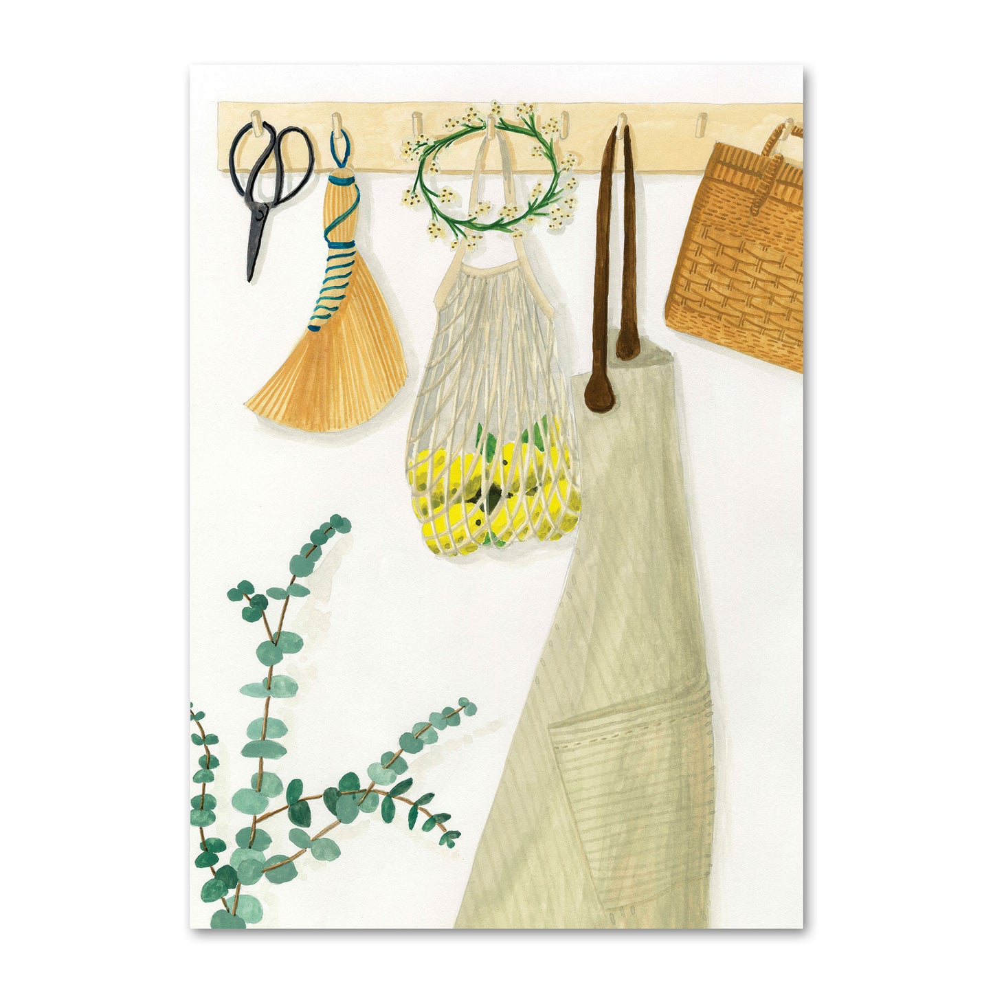 Postcard Spring cleaning