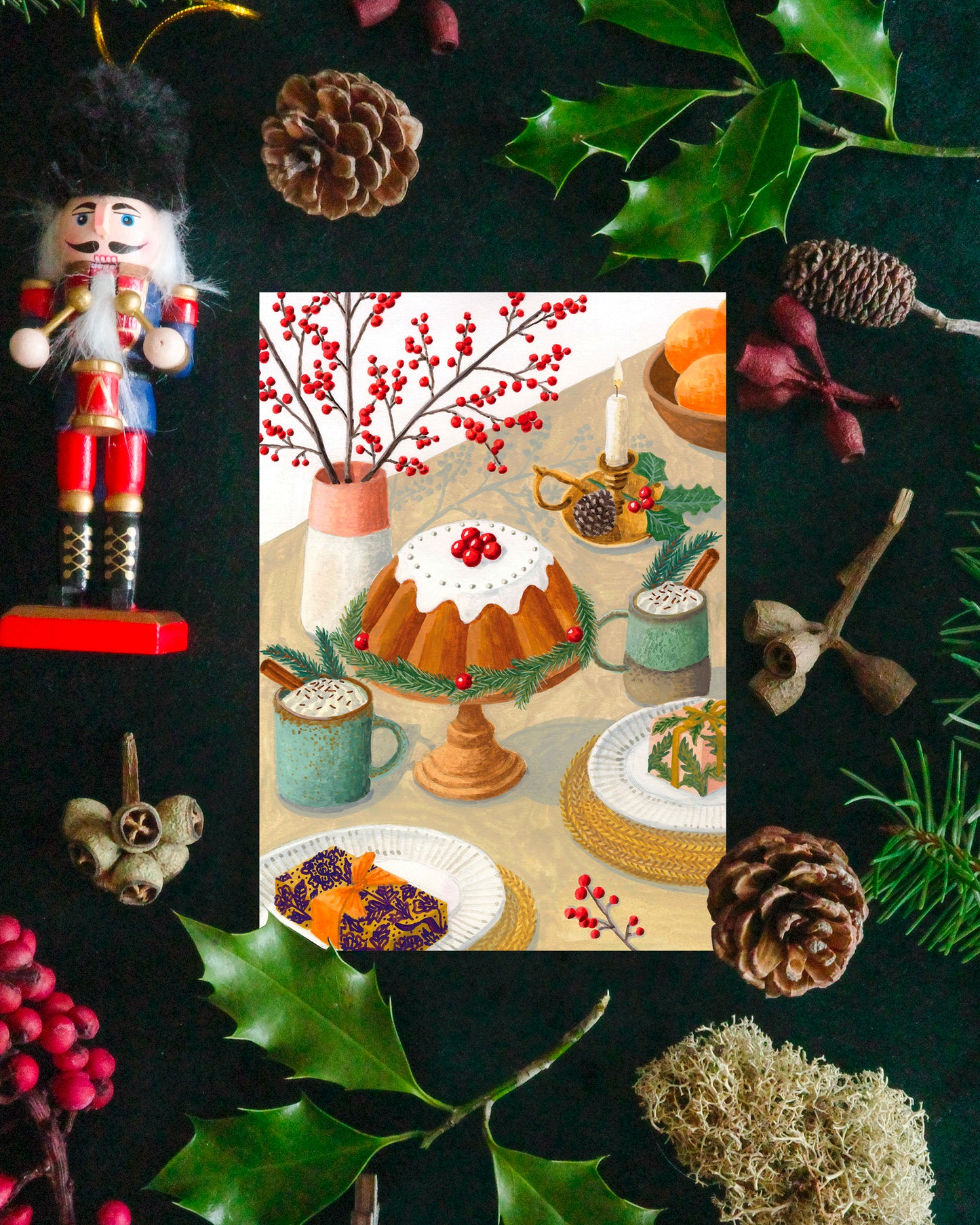 Carte postale Goûter de Noël