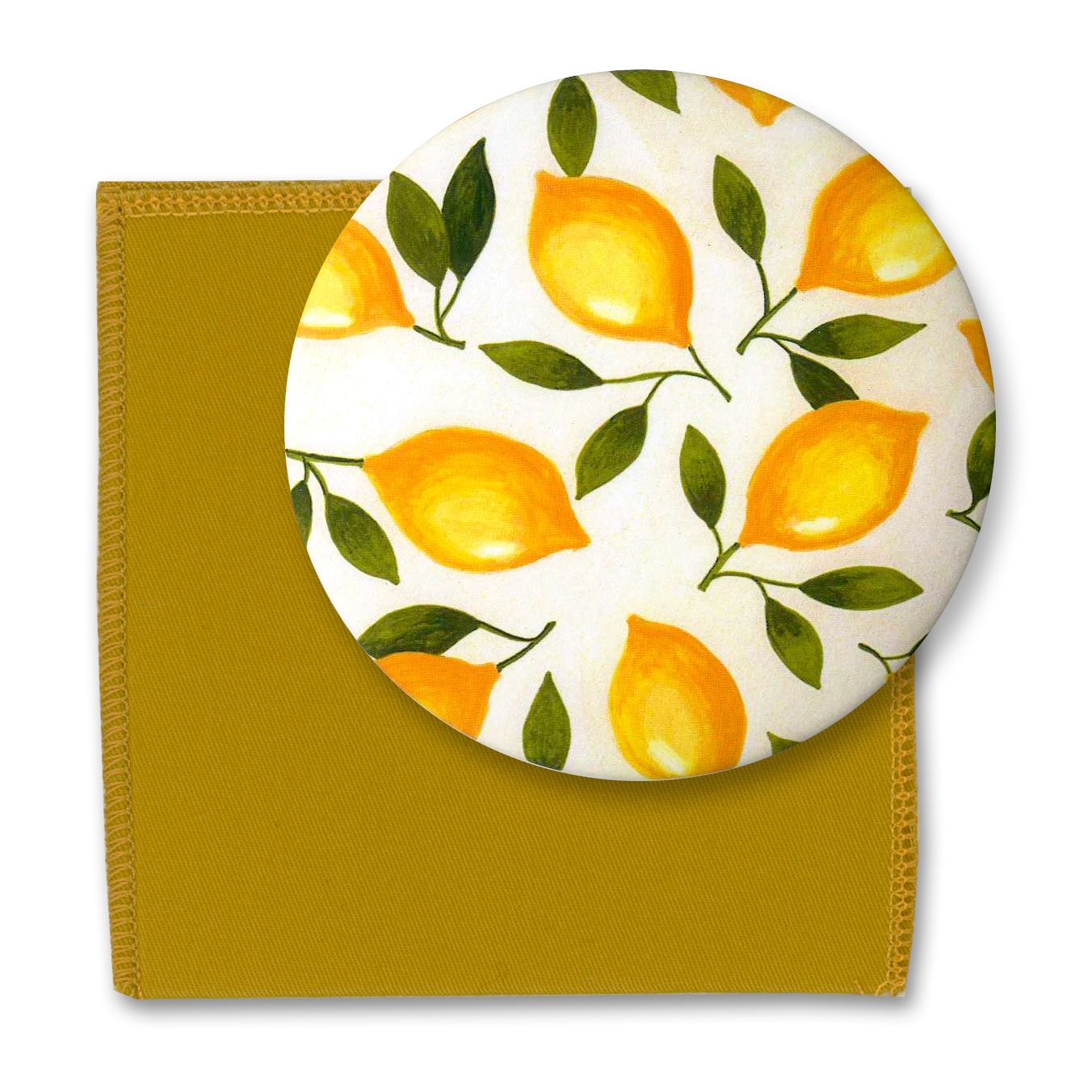 Mimosa Pattern Bag Mirror