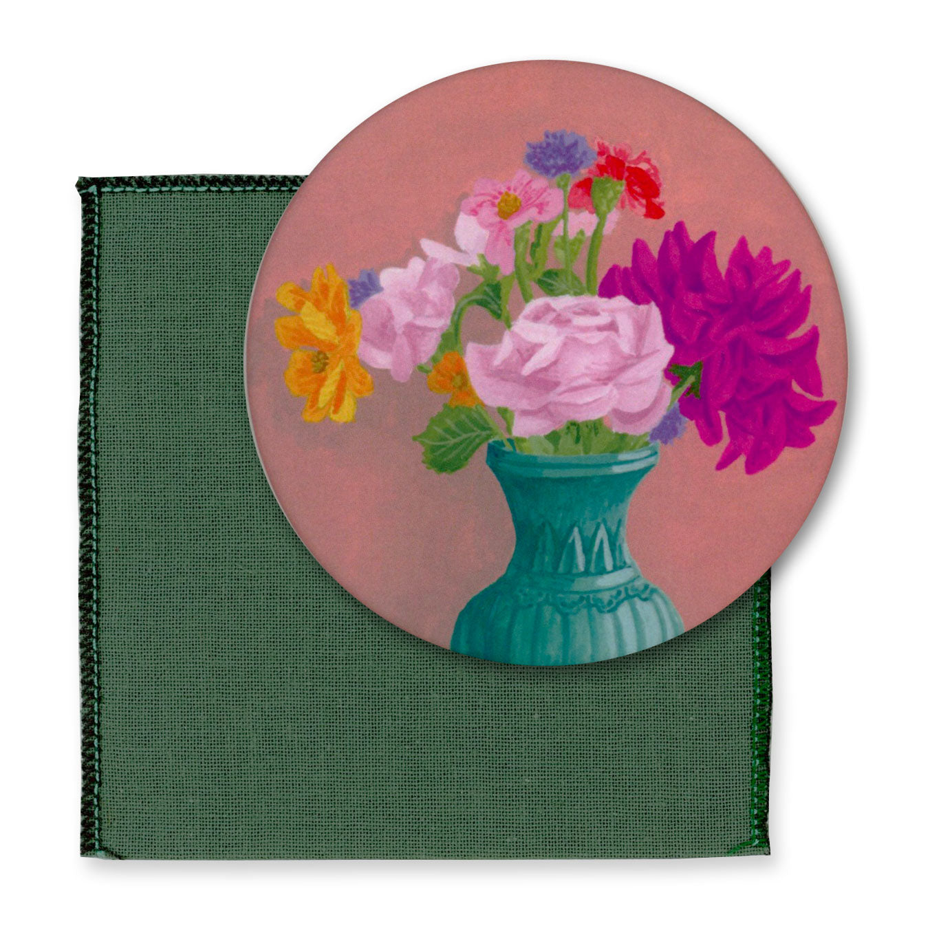 Miroir de sac Edwardian lady