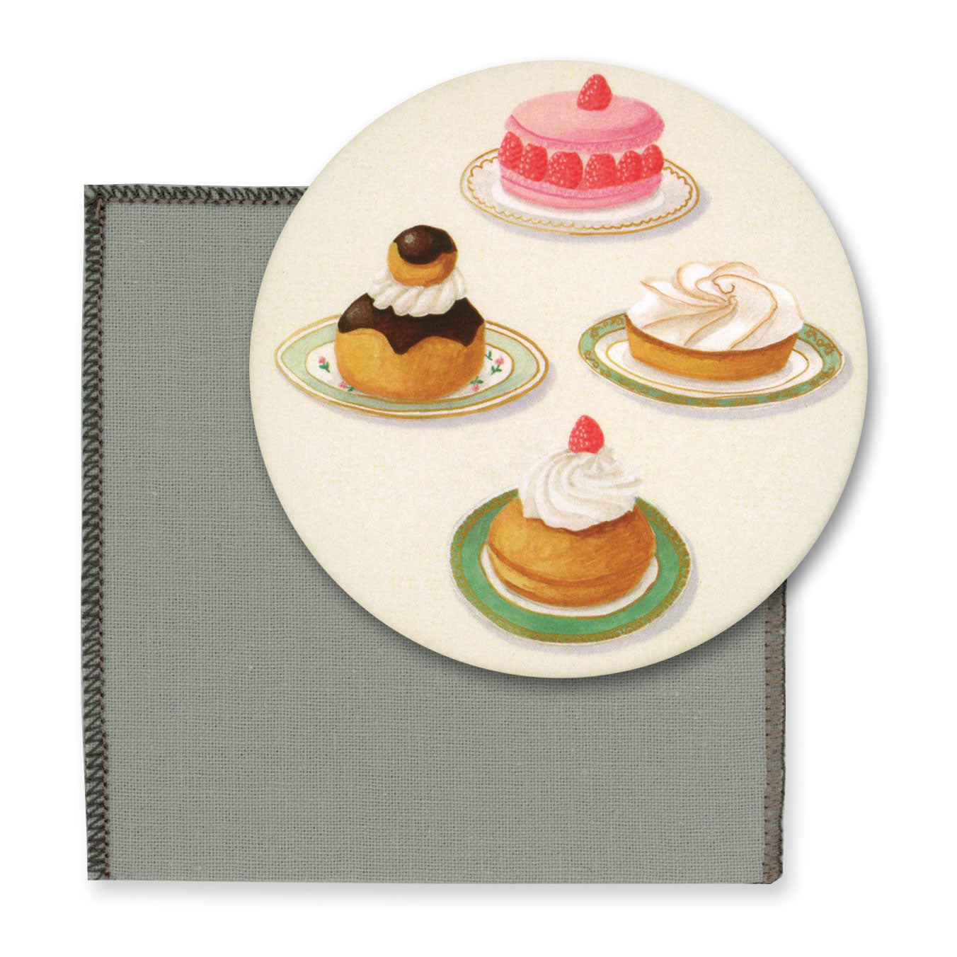 Mimosa Pattern Bag Mirror