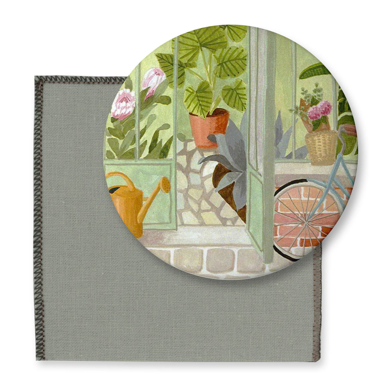 Winter Garden bag mirror