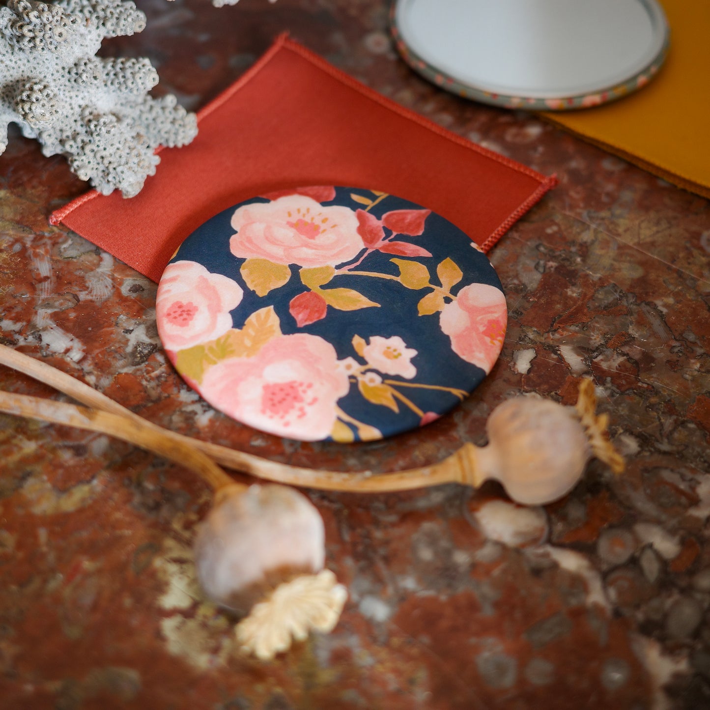 Roses bag mirror