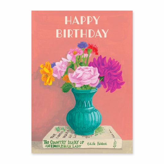 Carte Happy birthday Flowers