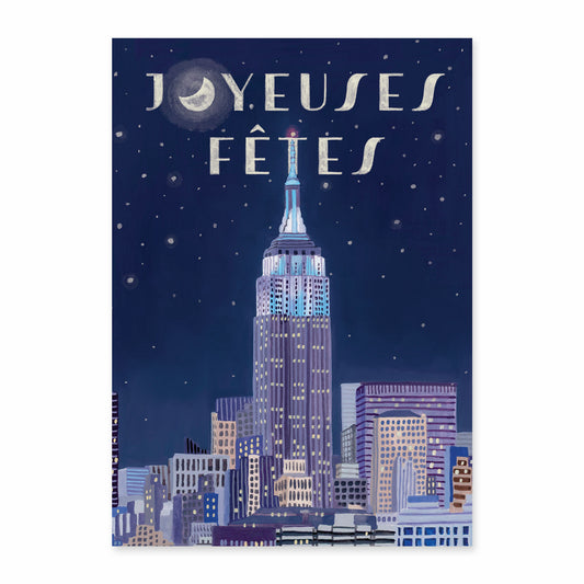 Carte Joyeuses fêtes New-York