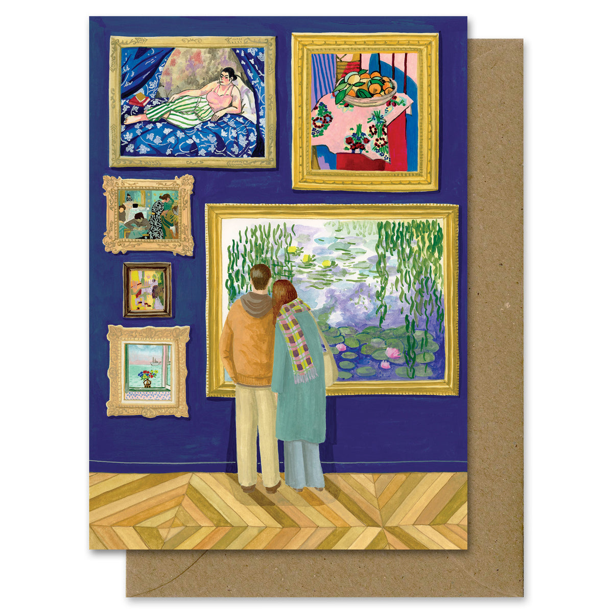 Carte postale Balade au musée