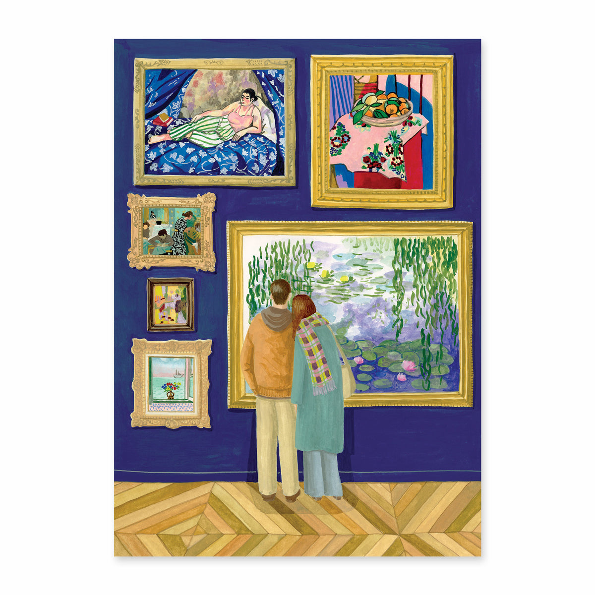 Carte postale Balade au musée