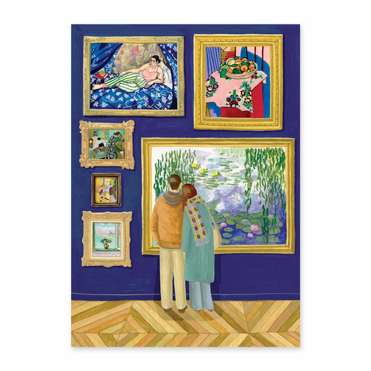 Carte postale Balade au musée