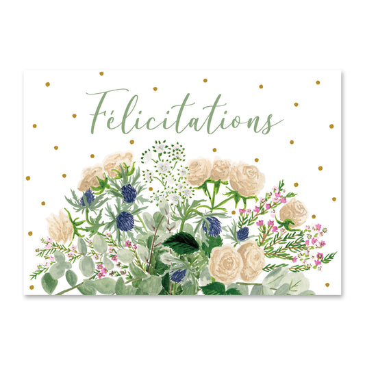 Carte Bouquet de félicitations
