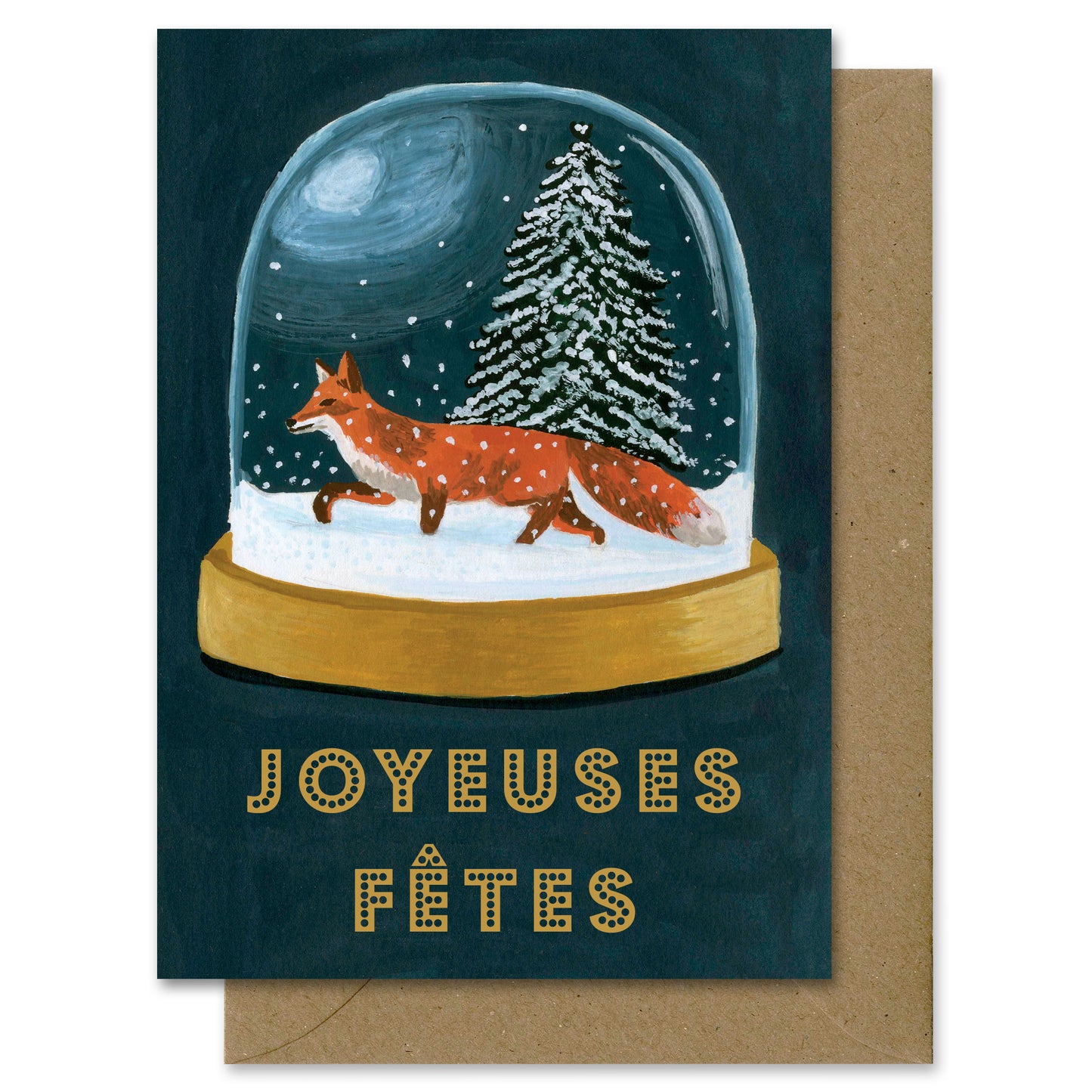 Happy Holidays Card Fox