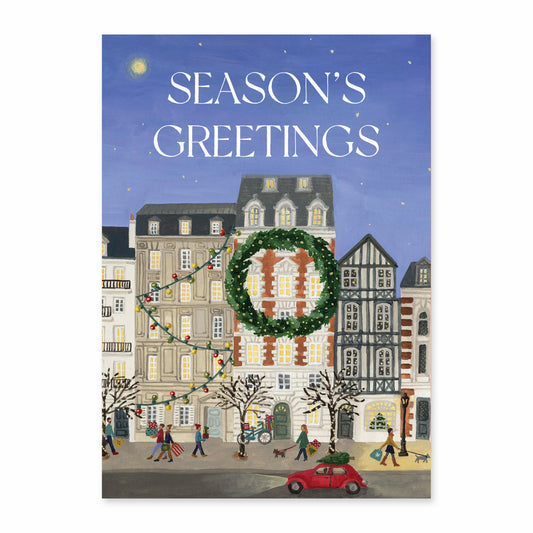 Season's greetings card Fox