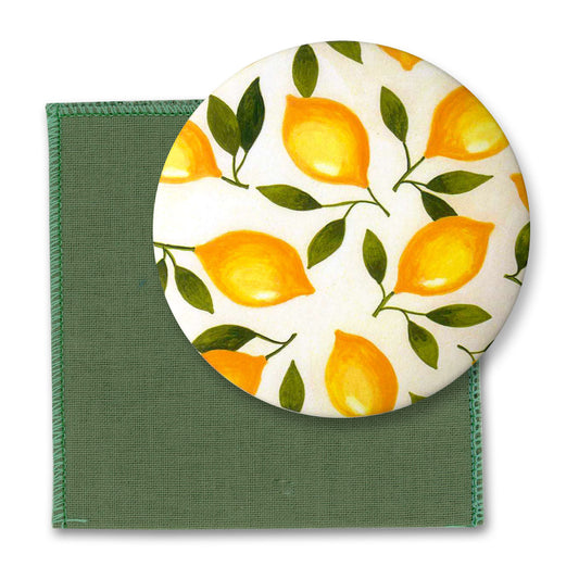 Mimosa Pattern Bag Mirror