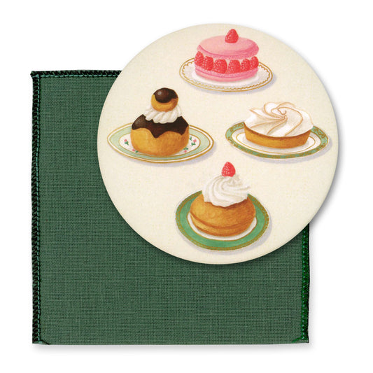 Mimosa Pattern Bag Mirror
